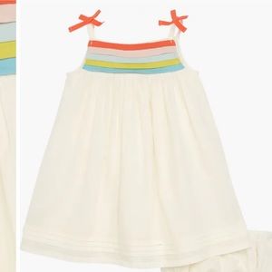 Baby Boden Strappy Rainbow Dress